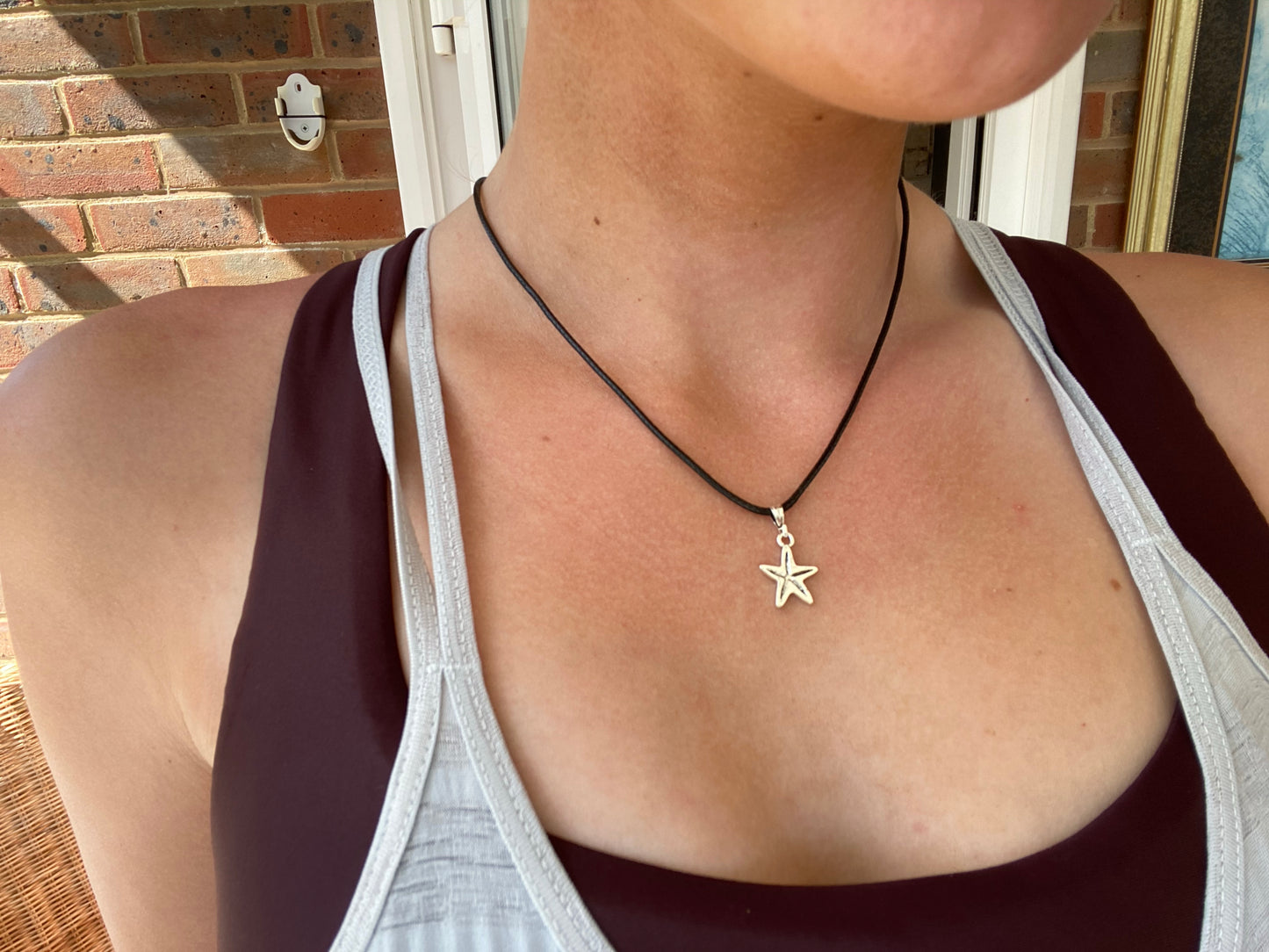 Black Starfish Necklace