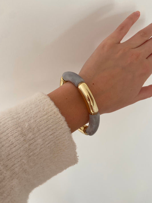 Gold and Grey Bangle