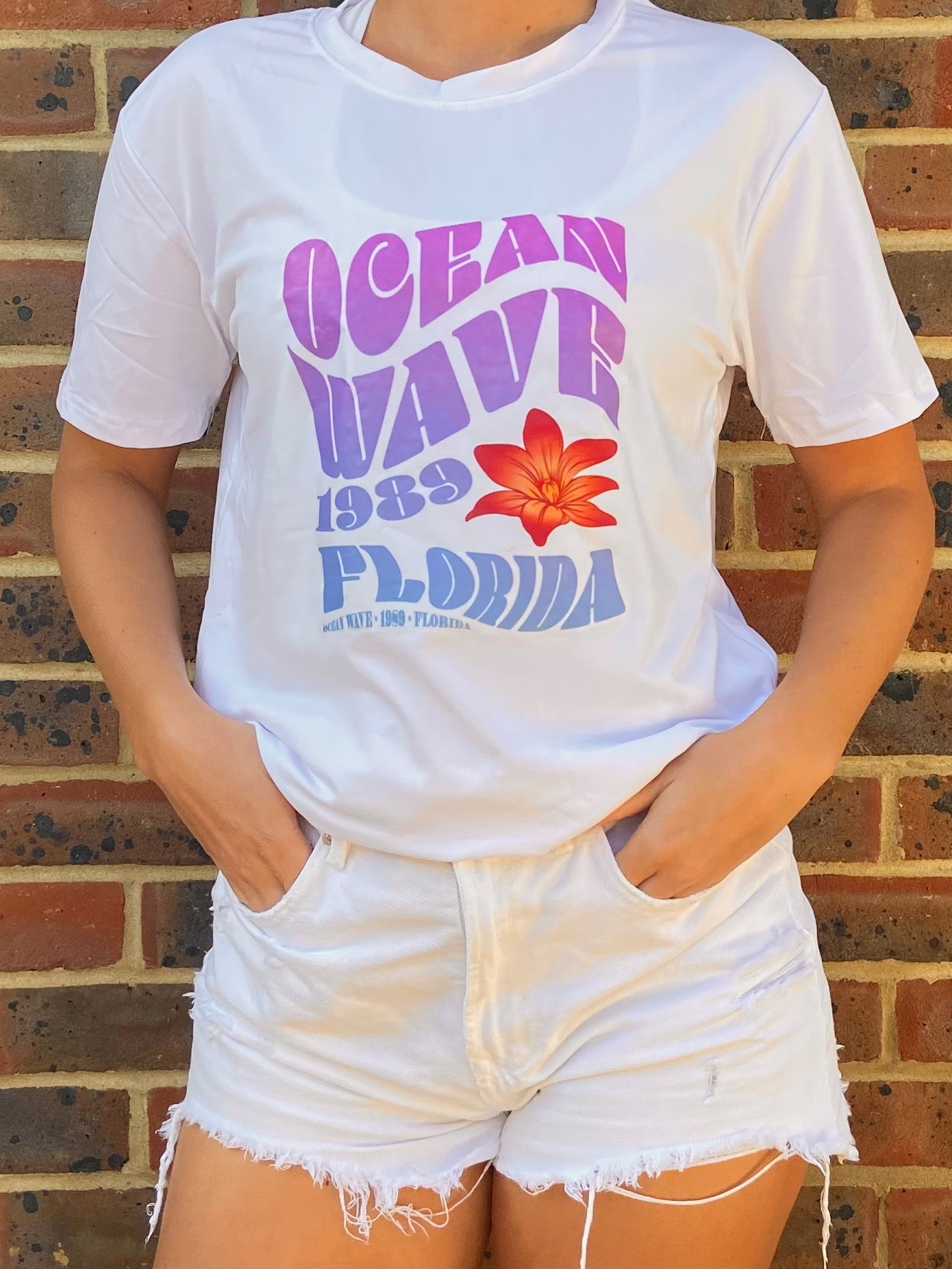 Purple Ocean Wave Tee