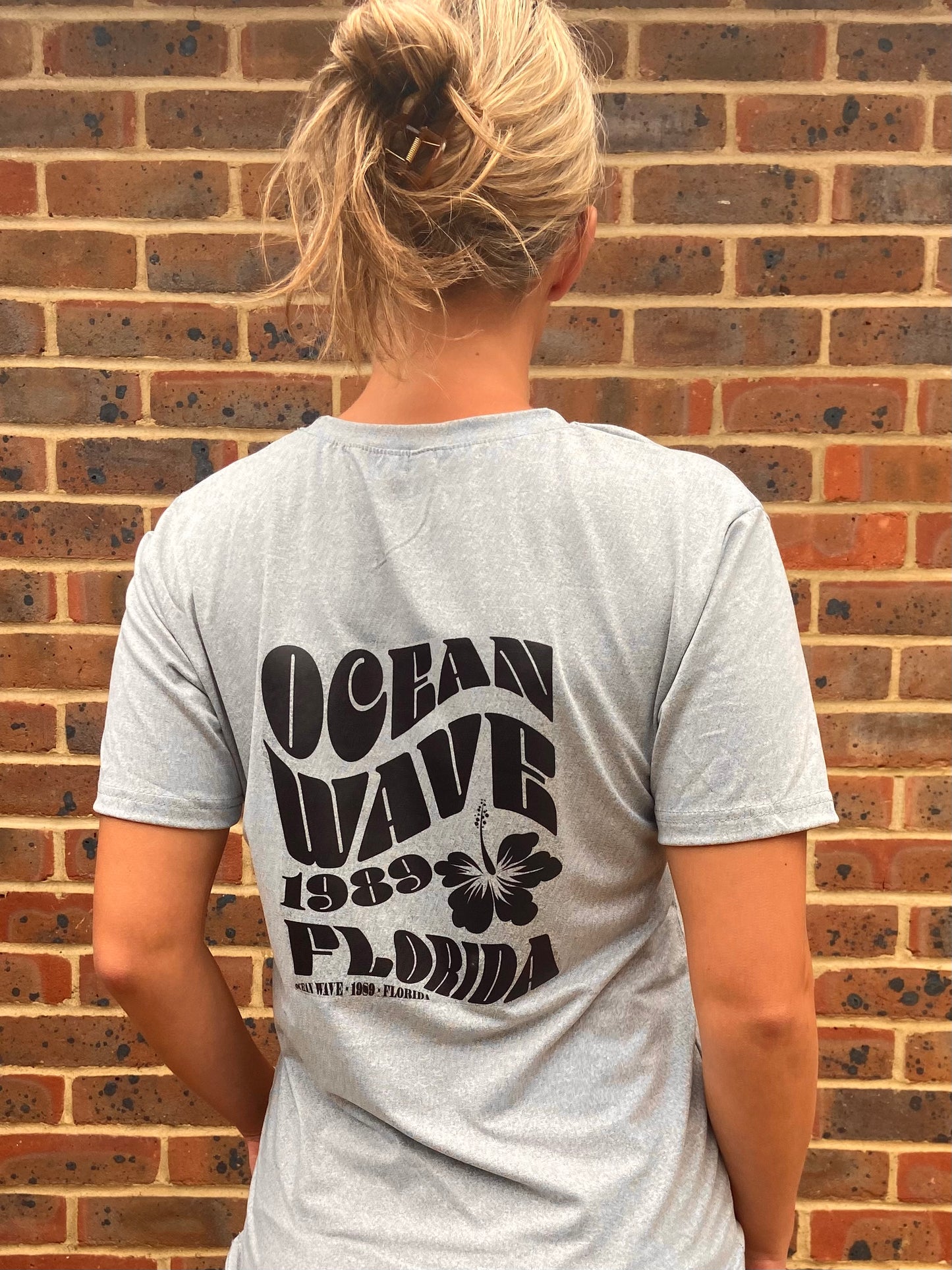 Ocean Wave Grey Tee