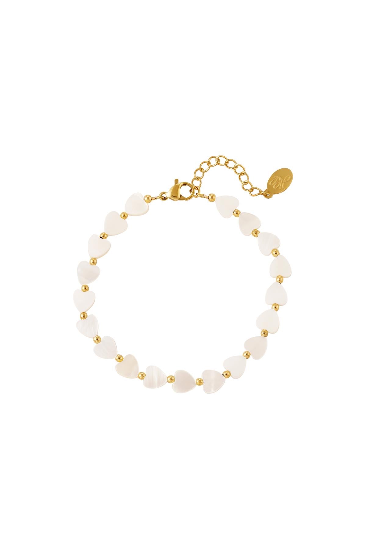 White Hearts Bracelet