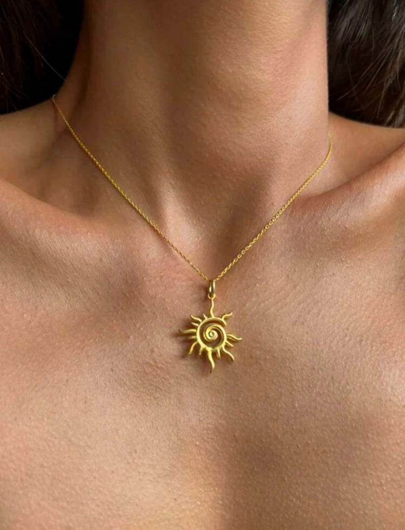Sun Rays Pendants Sun Ray Necklace – Ocean Wave Jewellery