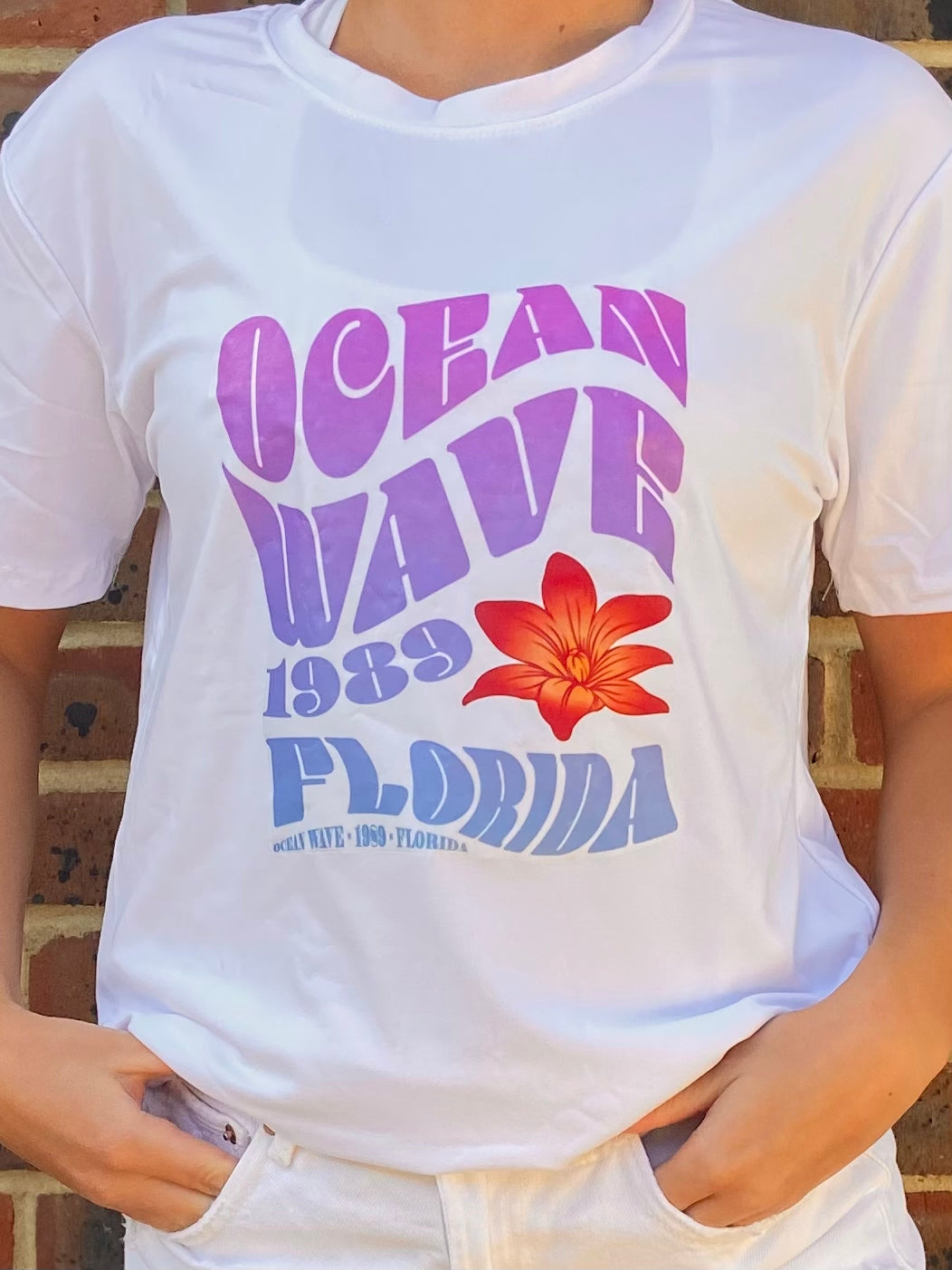 Purple Ocean Wave Tee