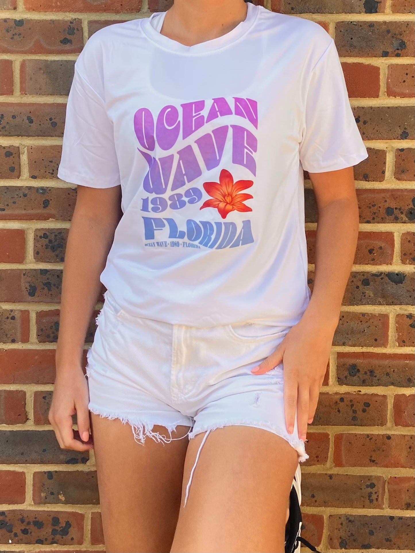 Purple Ocean Wave Tee