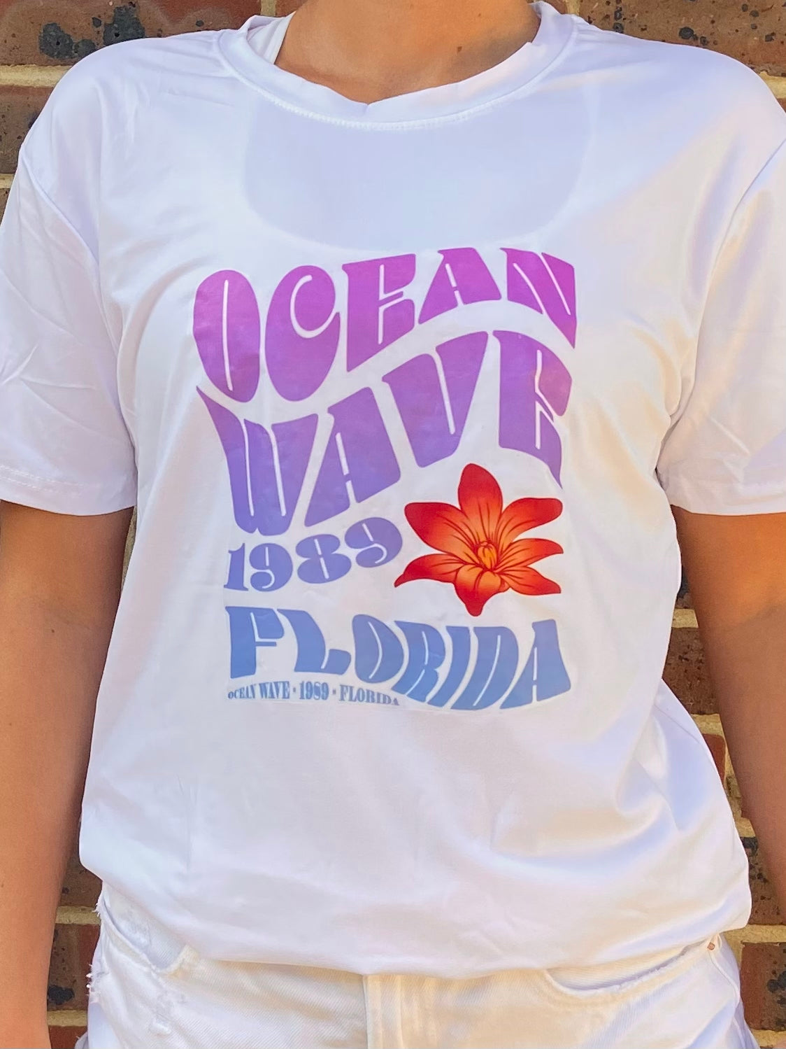 Purple Ocean Wave Tee