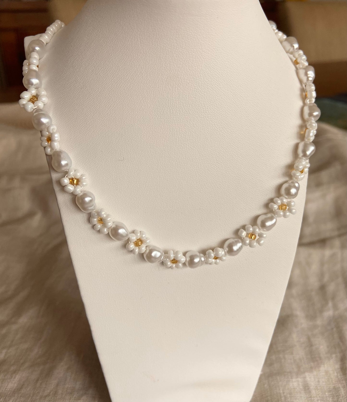 Pearl Flower Necklace