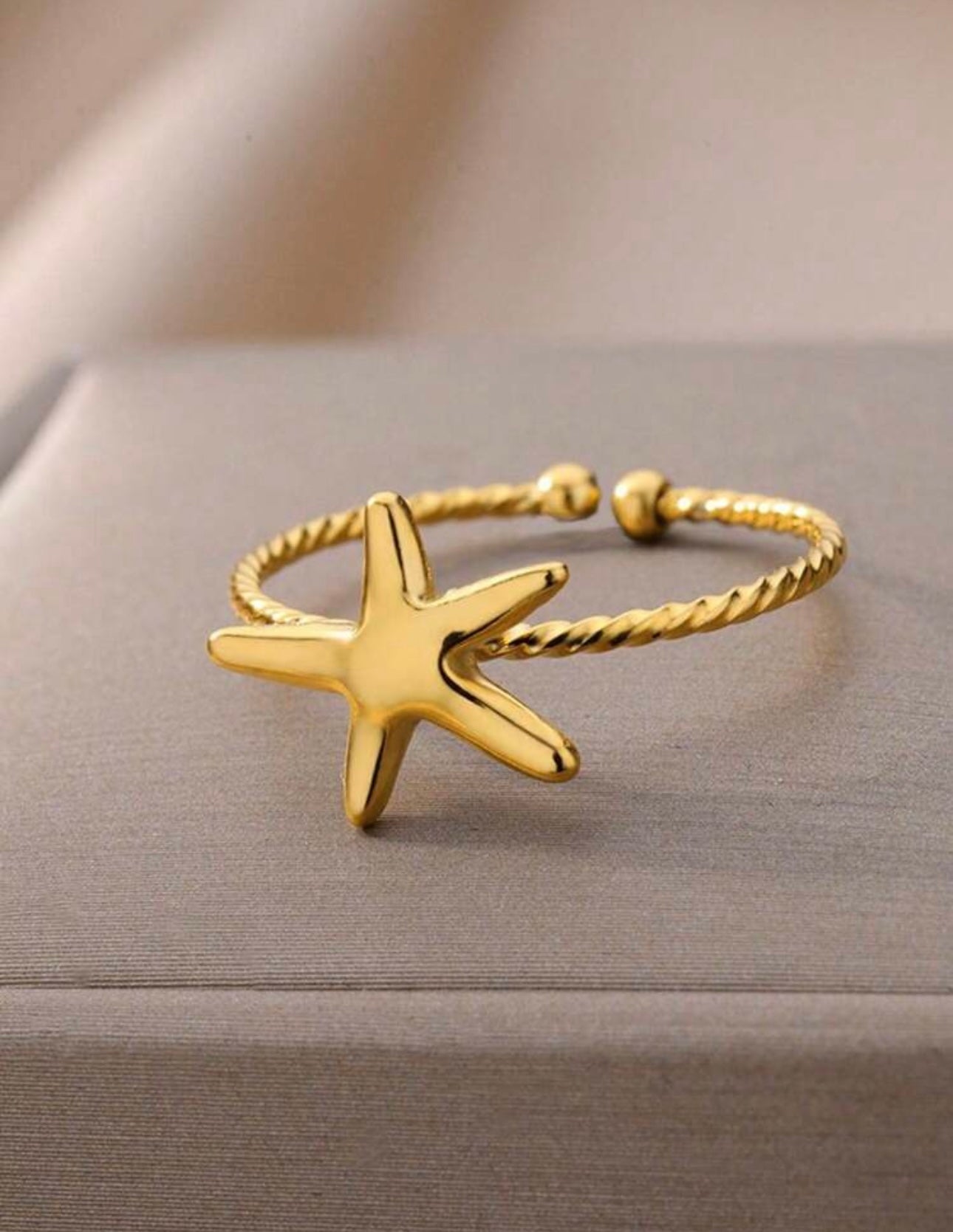 Stainless Steel Starfish Ring