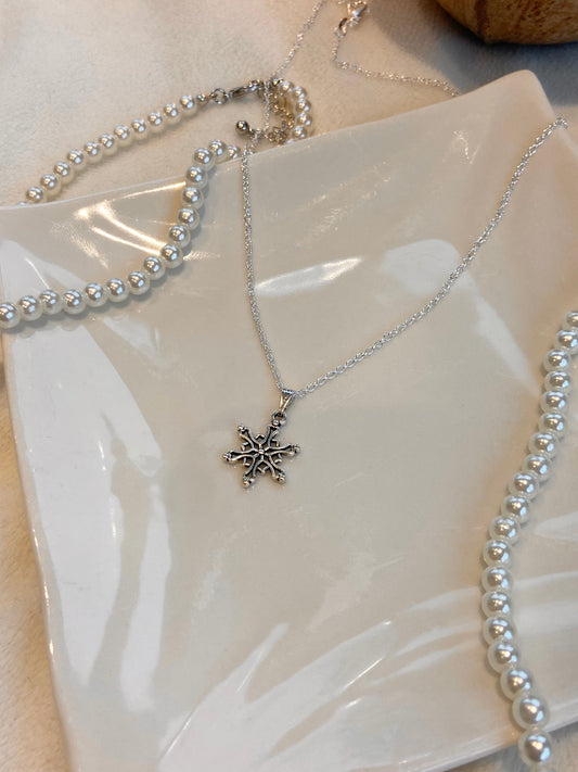 Christmas Snowflake Necklace