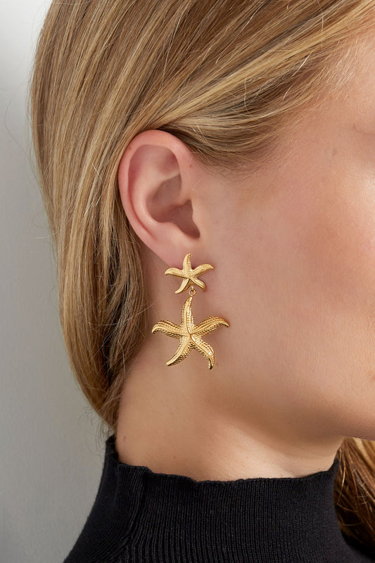 Double Starfish Earrings