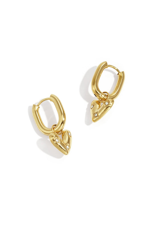 Gold Amore Earrings