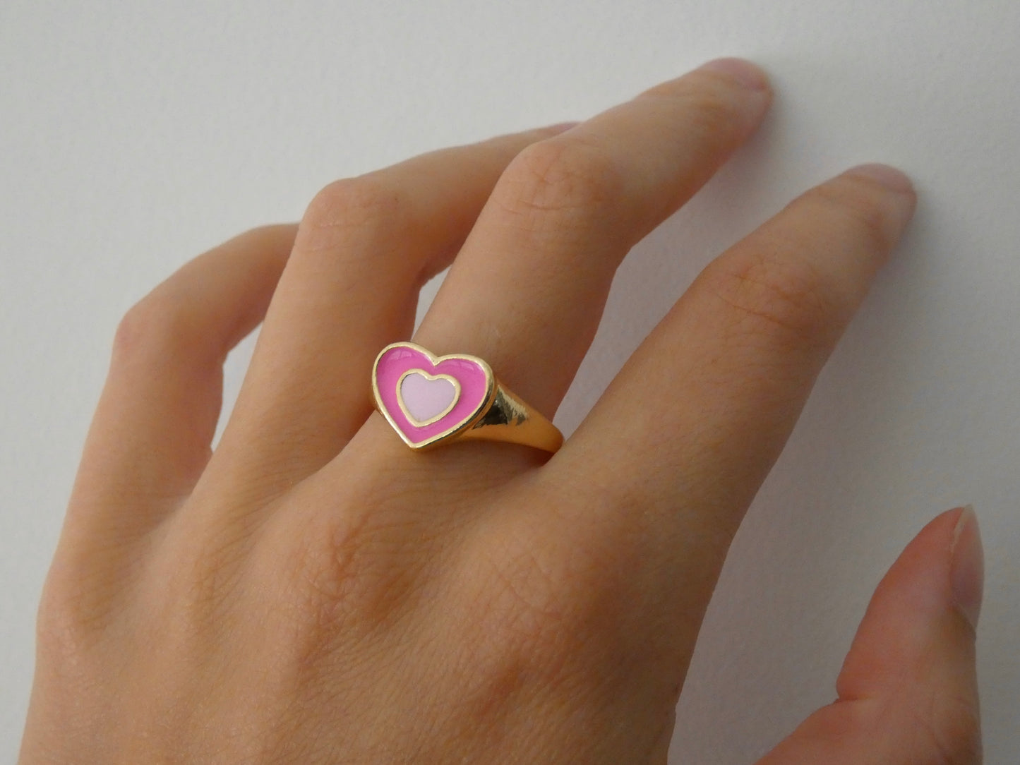 Pink Heart Ring