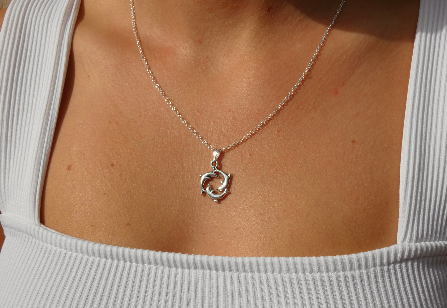 Silver Dolphin Necklace