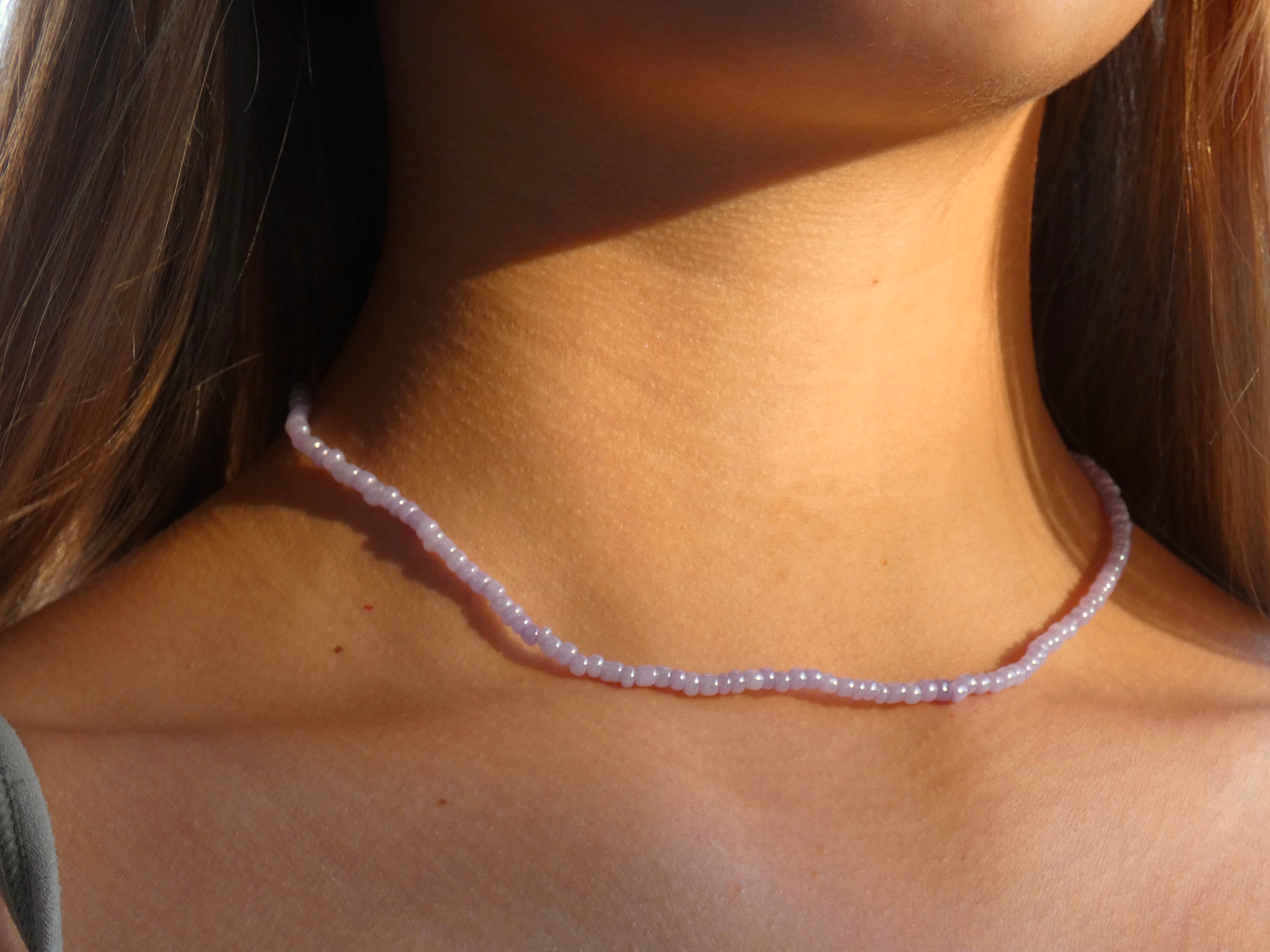 Violet Zoya ,elegant Long Semi Precious Bead Necklace for Women-AFREE0 –  www.soosi.co.in