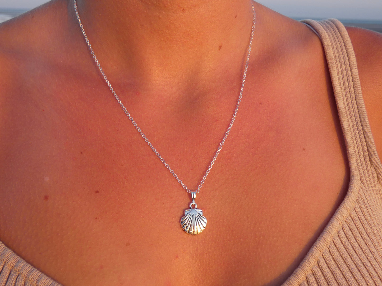 Silver Shell Necklace