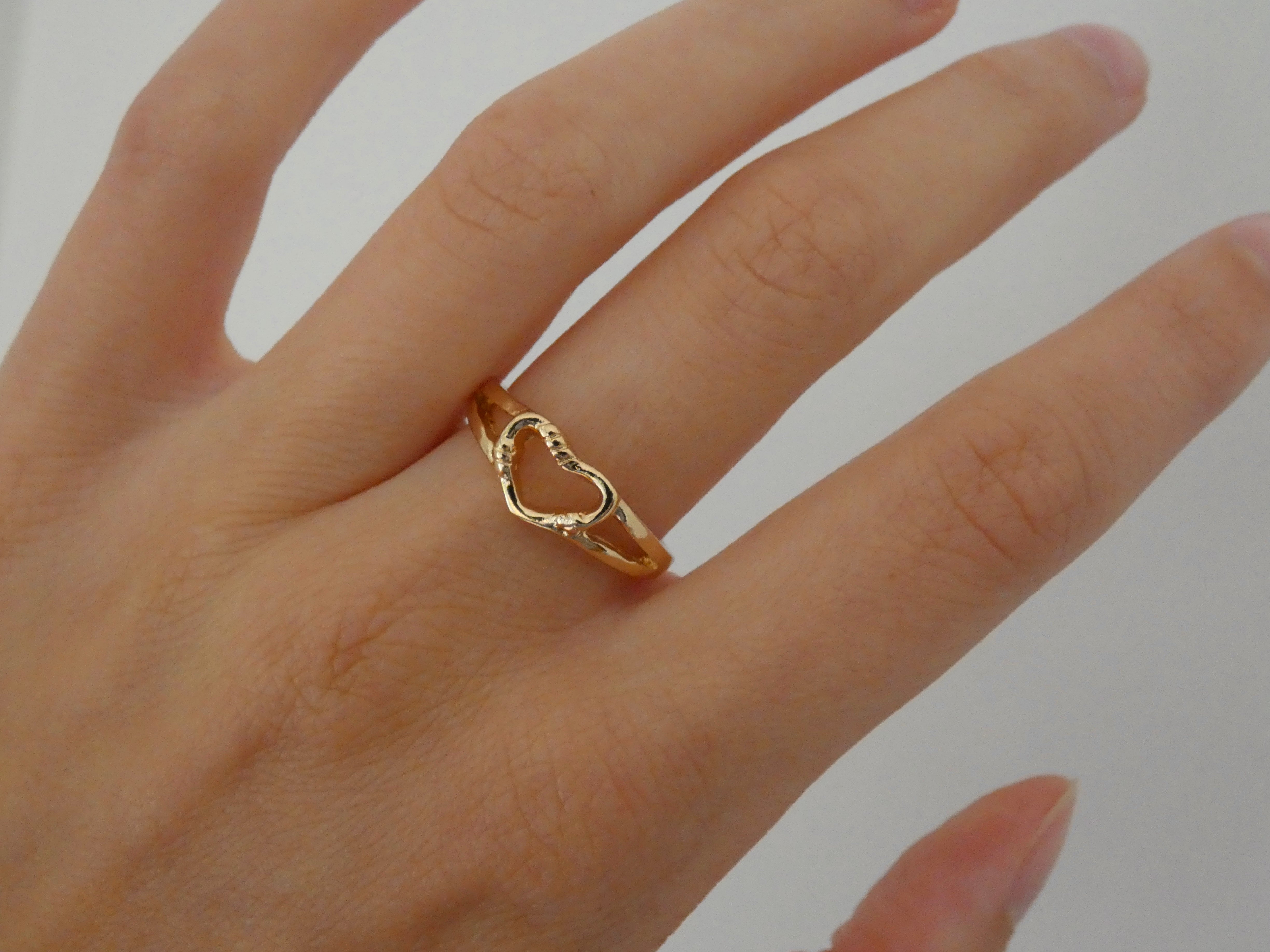 Hold my hand heart on sale ring