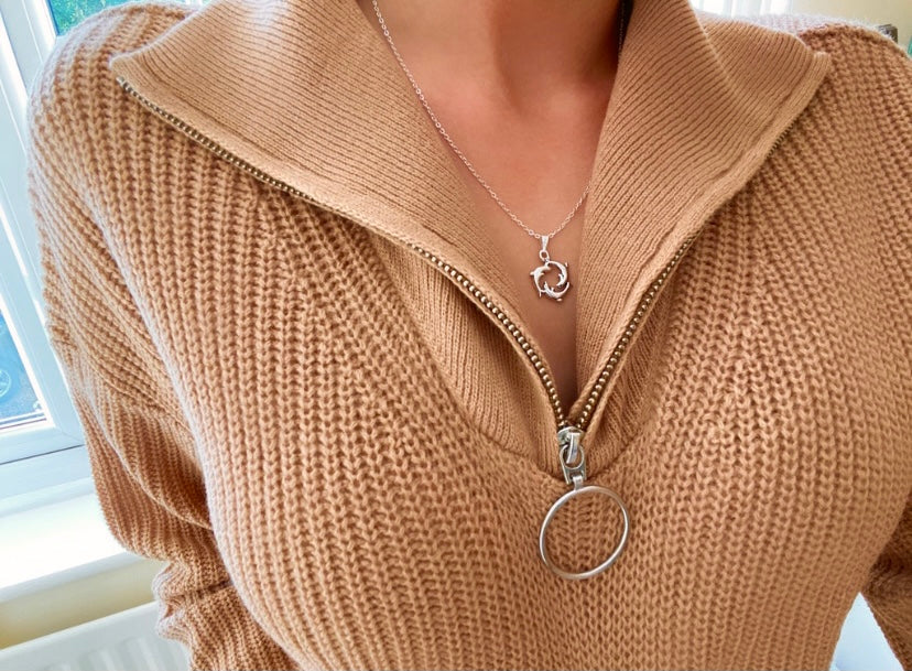 Silver Dolphin Necklace