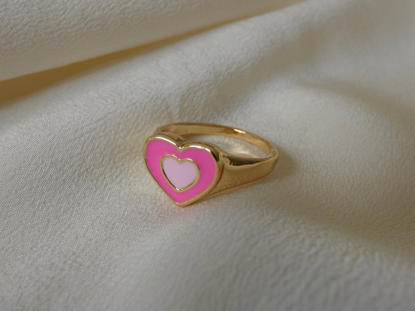 Pink Heart Ring