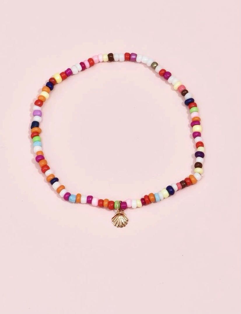 Beaded Shell Anklet