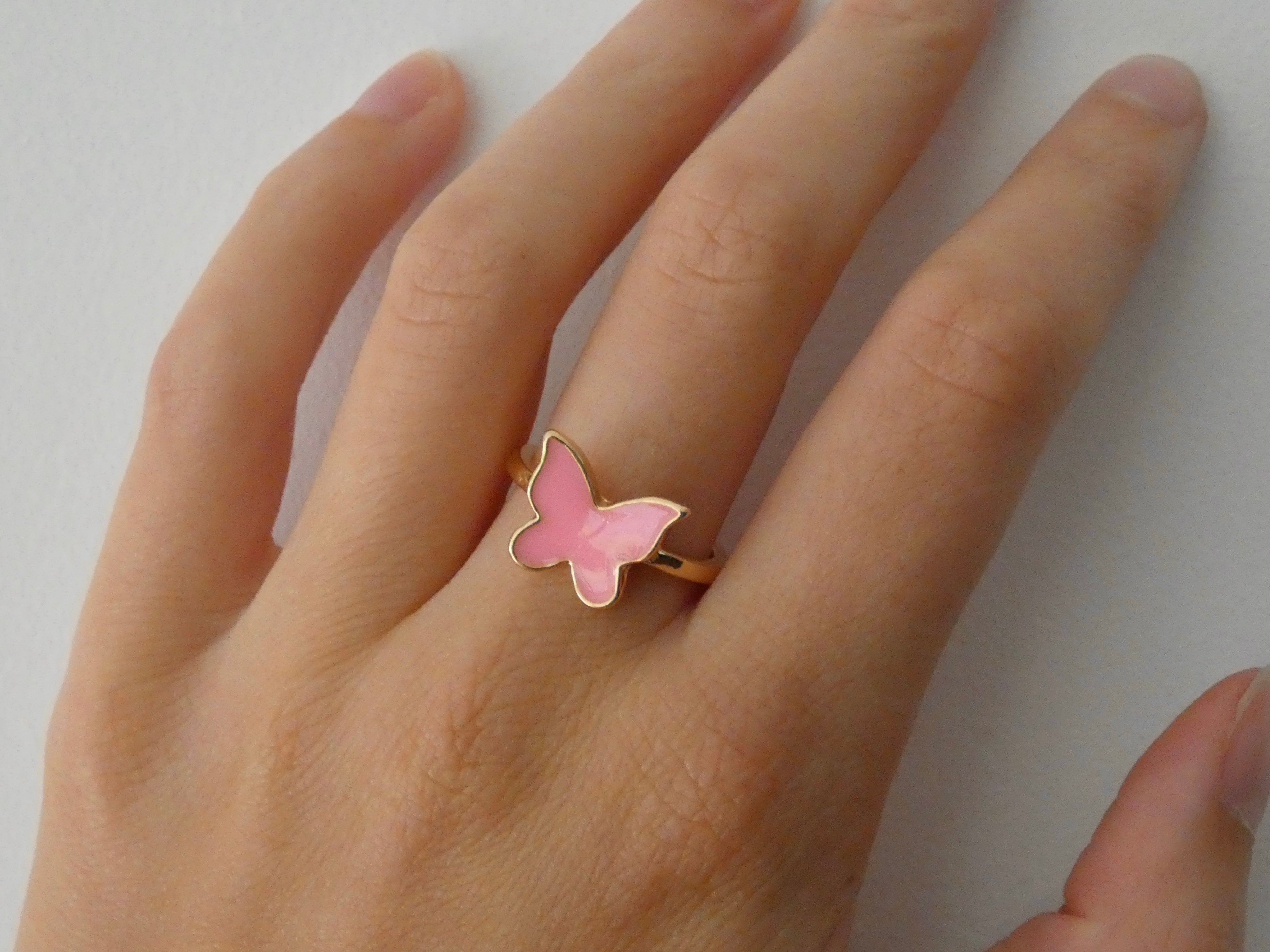 Butterfly ring outlet pink