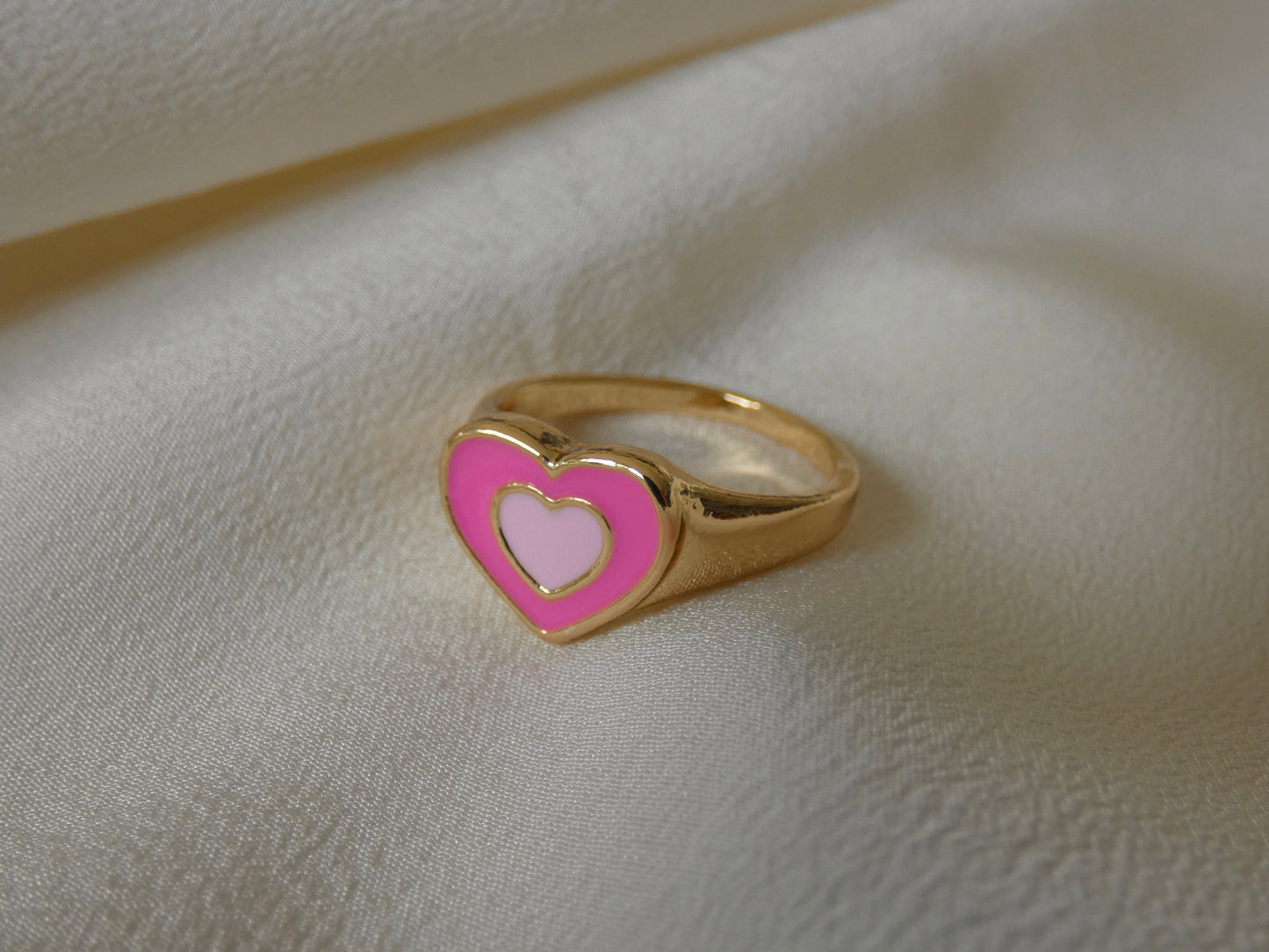 Pink Heart Ring