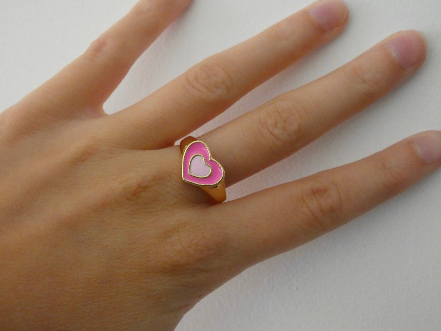 Pink Heart Ring