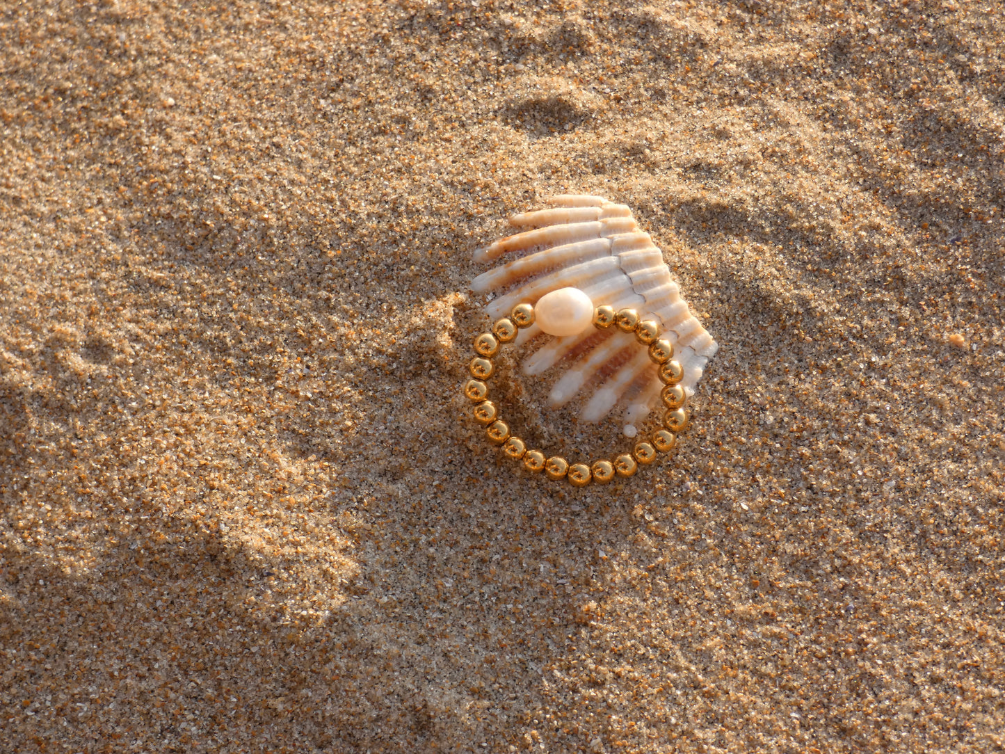 Gold Pearl Ring