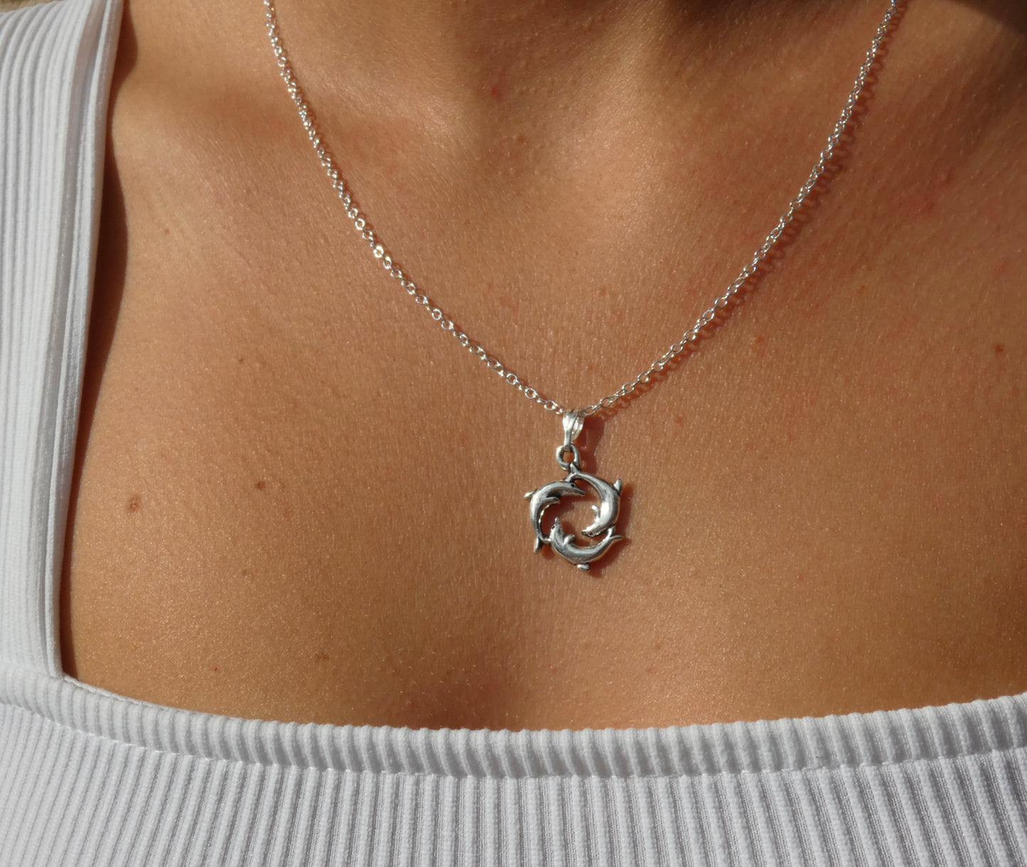 Silver Dolphin Necklace