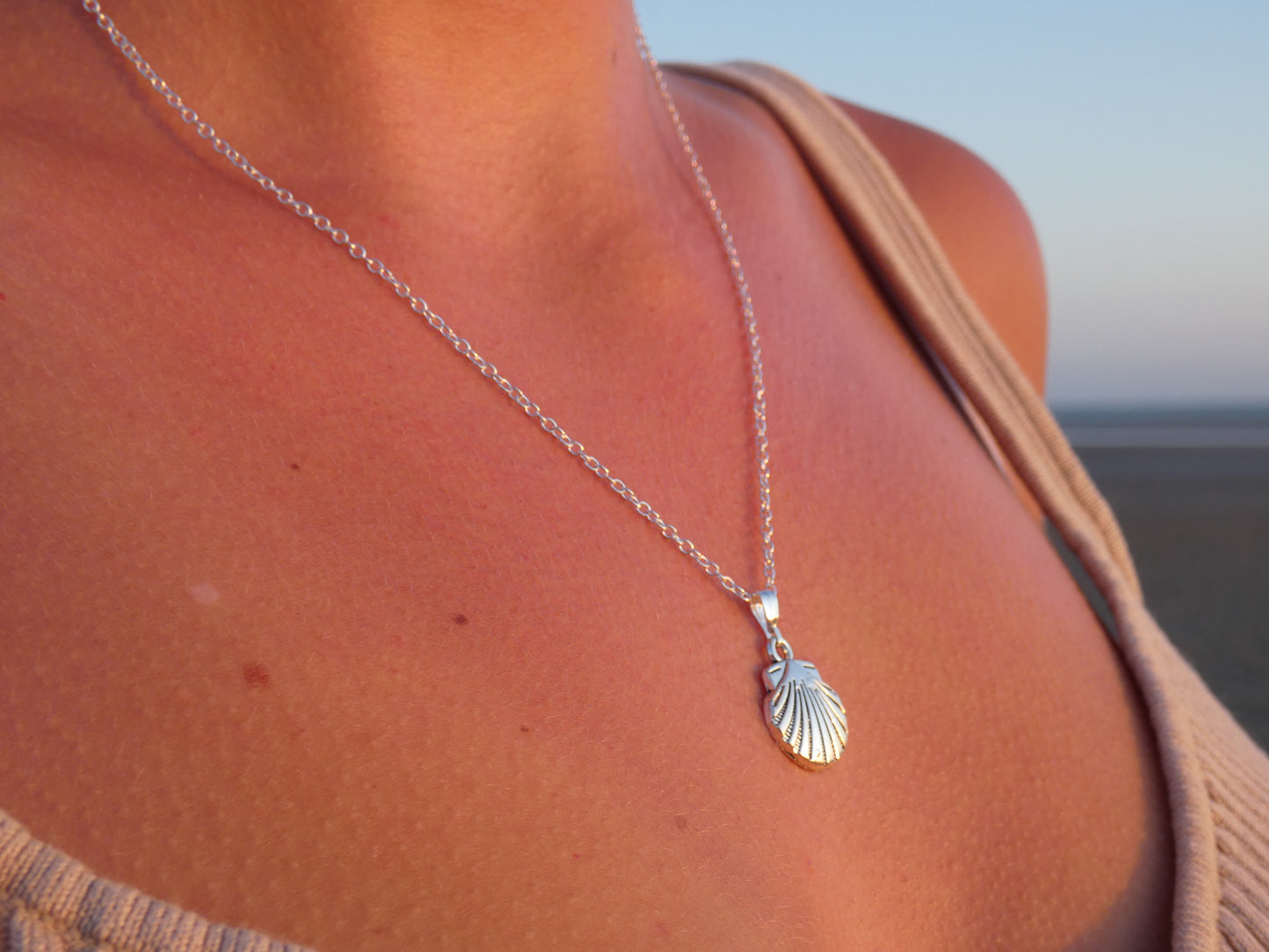 Silver Shell Necklace